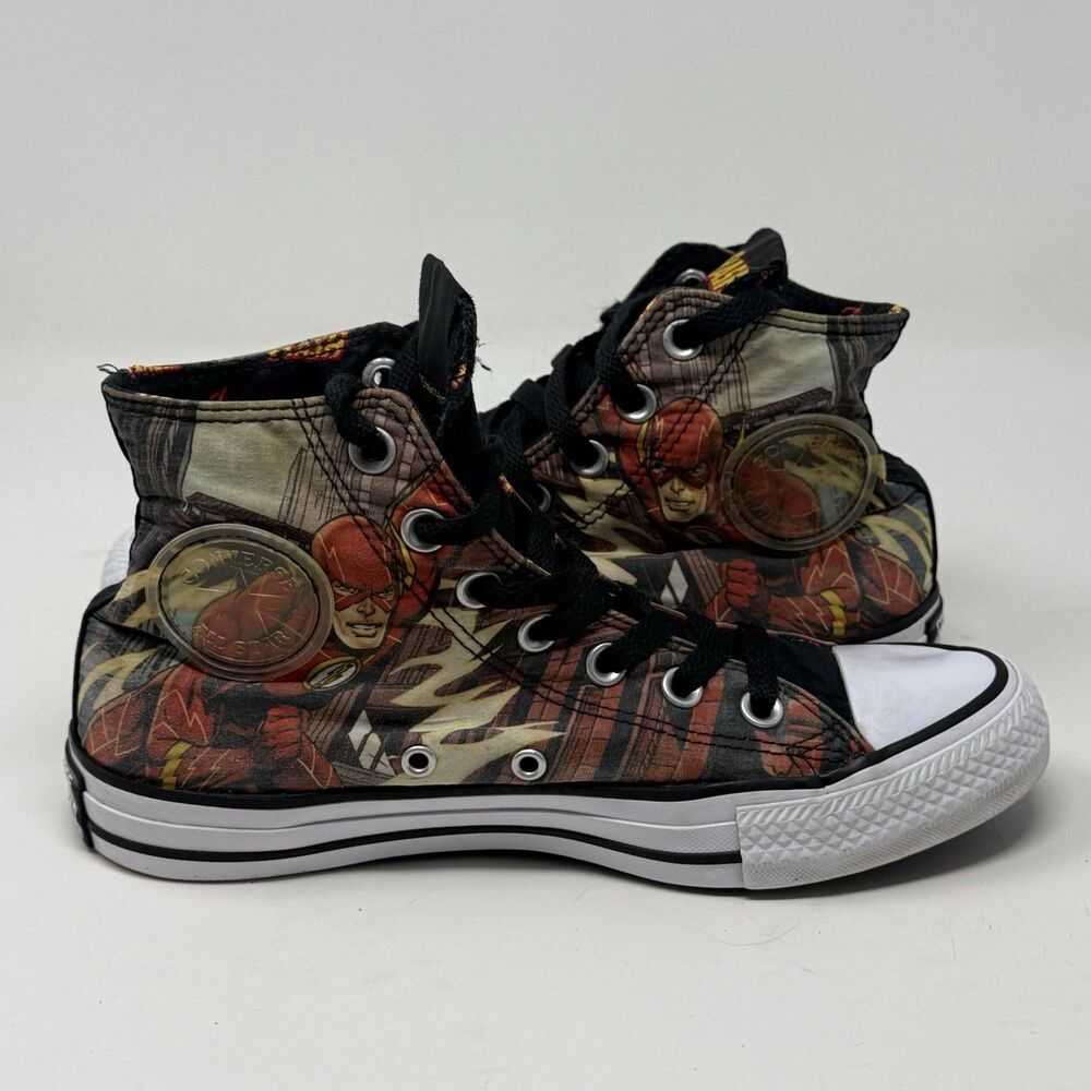 Converse Chuck Taylor All Star The Flash DC Comics High Top Shoes Womens 7